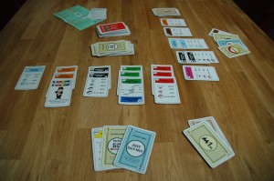 The game's end Three property sets wins!