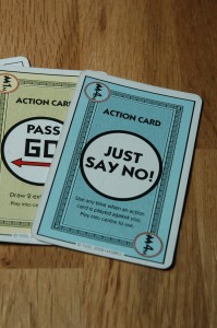 The Just Say No! card, Monopoly Deal's Cancel button